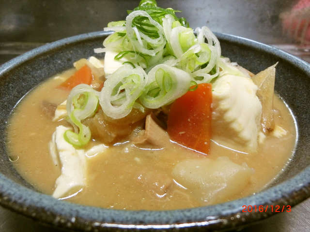 圧力鍋!味噌もつ煮込み